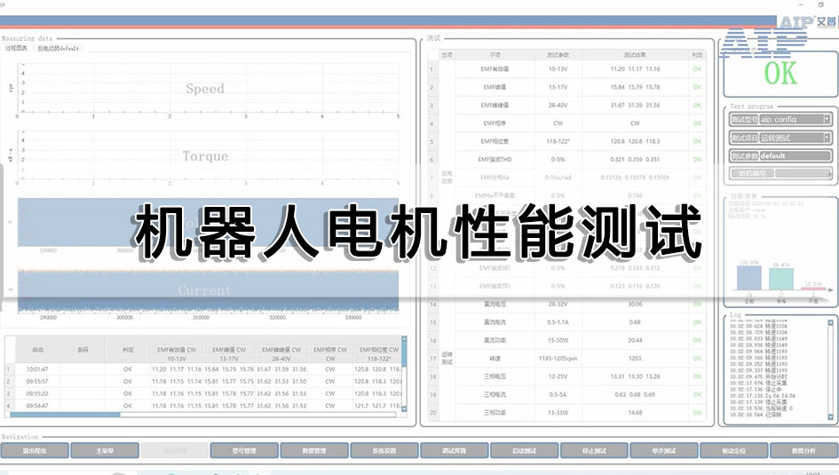 機(jī)器人電機(jī)性能測(cè)試